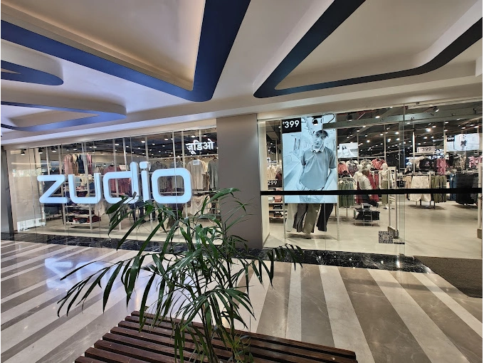 Bright retail interior with organised merchandise